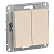 Выключатель 2-кл. AtlasDesign (сх. 5) 10AX с самовозвратом механизм беж. SE ATN000217