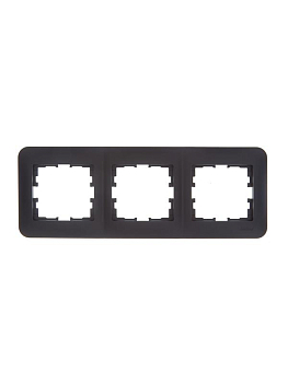 Рамка 3-м ASTI горизонт. черн. бархат LEZARD 7081-4200-148