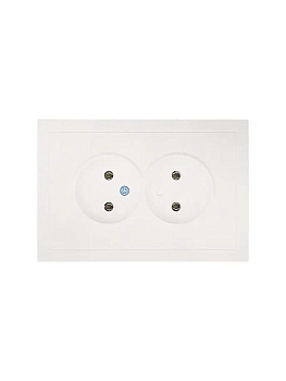 Розетка 2-мест. б/з СП ZIMA IP20 16А ПБТ безвинт. зажим слон. кость LEZARD 704-9000-128BQC