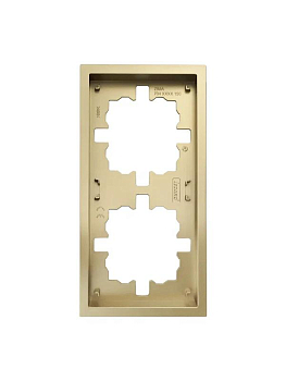 Рамка 2-мест. горизонт. ZIMA зол. LEZARD 704-3600-147