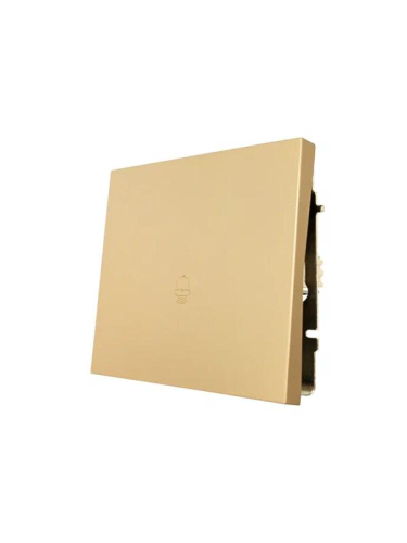Кнопка звонка СП ZIMA IP20 безвинтов. зажим механизм зол. LEZARD 704-3688-103QC
