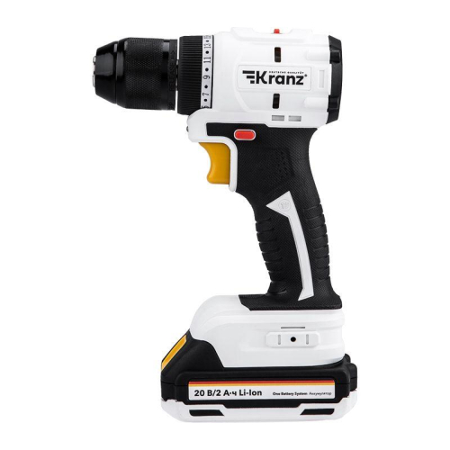 Дрель-шуруповерт аккумуляторная бесщеточная Li-Ion 20В 55Нм (кейс 2 аккум. 2А.ч) Kranz KR-PT-055