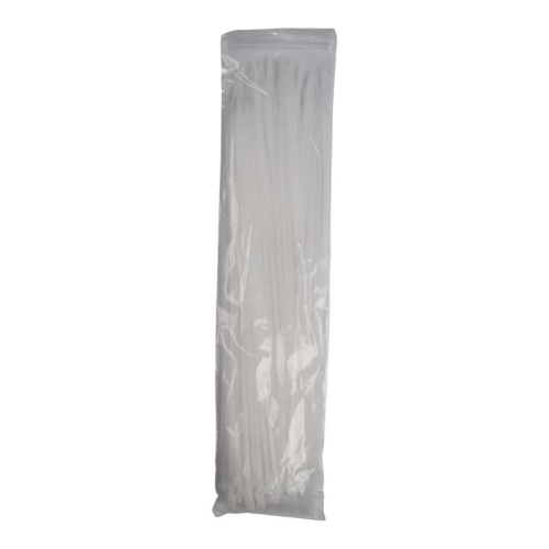Хомут кабельный PCT 4.8х400-100WH 4.8х400 PA6.6 бел.(уп.100шт) JazzWay 5054097