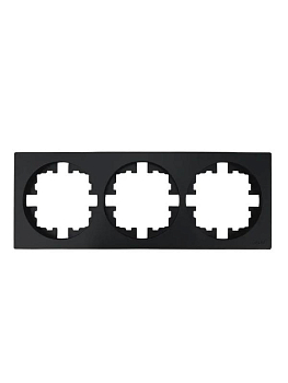 Рамка 3-м OSEN горизонт. квадрат черн. бархат LEZARD 743-4200-148