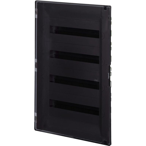 Щиток распределительный СП Practibox3 IK 07 4 рейки 72мод. с клеммник. заземл. IP40 прозр. дверь Leg 401709