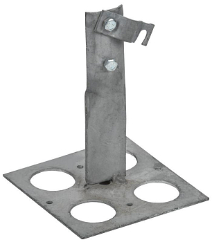 Держатель проводника круглого 6-10мм винт. плоск. кровля H=90мм оцинк. сталь TD IEK ZDP85-13-1-16-90