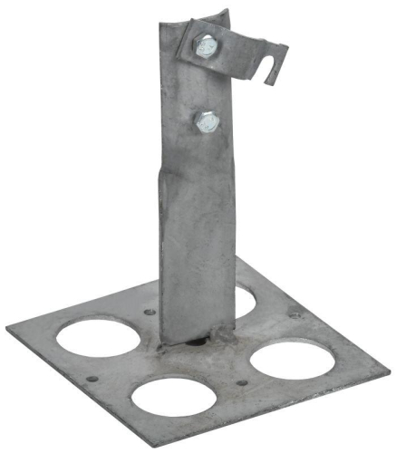 Держатель проводника круглого 6-10мм винт. плоск. кровля H=90мм оцинк. сталь TD IEK ZDP85-13-1-16-90