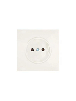 Розетка 1 мест. б/з ПБТ СП ZIMA IP20 16А безвинт. зажим слон. кость LEZARD 704-9088-121BQC
