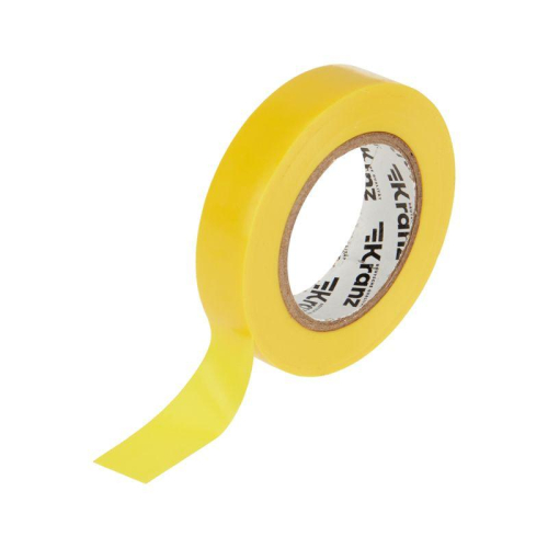 Изолента ПВХ 0.13х15мм 20м желт. Kranz KR-09-2602