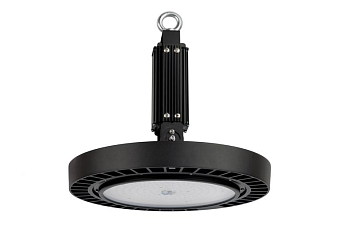 Светильник светодиодный ДСП IB 11 S 100W VW 840 HT BK CL 257х257х155мм 100Вт 4000К IP65 High Bay подвесной с закален. стекл. черн. Русский Свет 16091124339