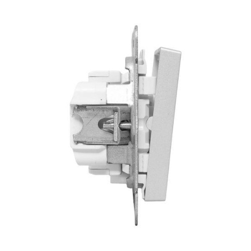 Выключатель 2-кл. СП Эпика с подсветкой механизм алюм. EKF UP1-SWA-24