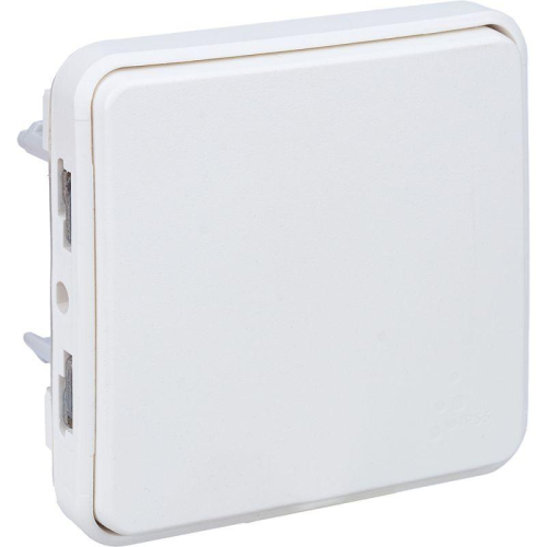 Переключатель проходной 1-кл. СП Plexo 10А IP55 250В 10AX антибактер. покрытие механизм бел. Leg 070711