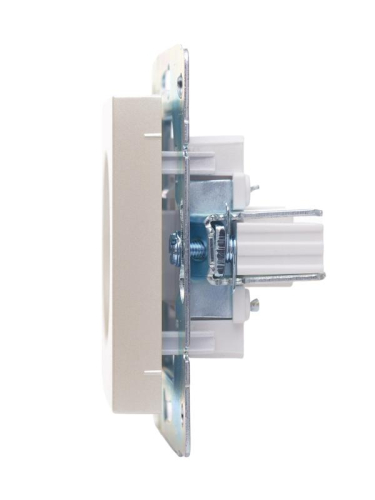 Розетка компьютерная 1-м СП Vesna механизм жемчуж./бел. перламутр LEZARD 742-3088-140