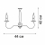Люстра 3xE14 макс. 40Вт Vitaluce V1656/3PL Люстра 3xE14 макс. 40Вт Vitaluce V1656/3PL