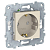 Механизм розетки 1-м СП 2мод. Unica New 16А IP20 250В с заземл. без защ. шторок быстрозажим. клеммы беж. SchE NU505644