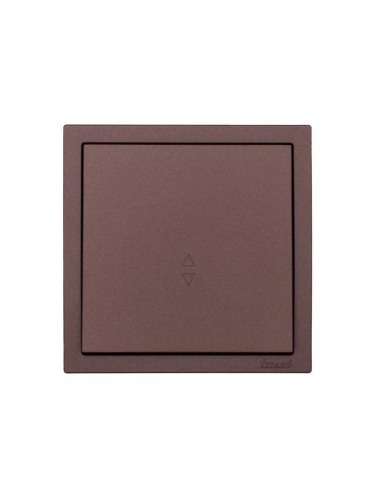 Выключатель проходной 1-кл. СП ZIMA IP20 10А безвинт. зажим шоколад LEZARD 704-7388-105QC