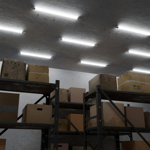 Светильник светодиодный Ultracompact 18Вт 4000К IP65 1800лм 1035х39х31.5мм линейный матов. с БАП 90мин GAUSS 143424218A