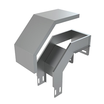 Ответвитель-крышка Т-образ. вертикал. вниз 50х100х50 сталь 0.8мм OKTD50-100-50 КМ LO7917