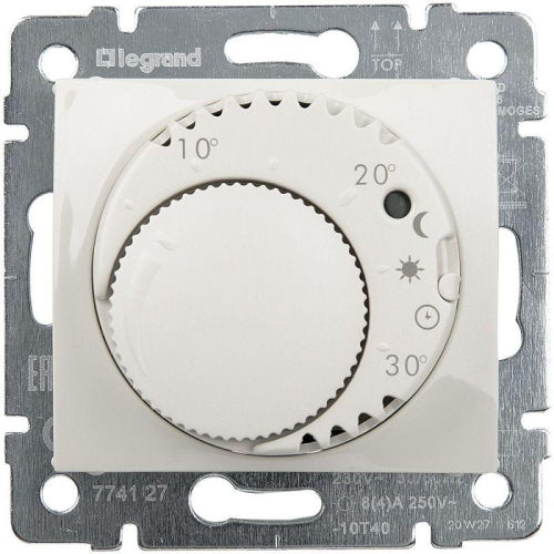 Механизм термостата СП Valena для тепл. пола Комфорт с выключателем сл. кость IEK 774127