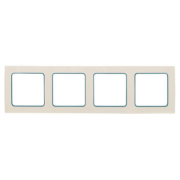 Рамка 4-м Стокгольм бел. с линией цвета синий PROxima EKF EAM-G-305-30