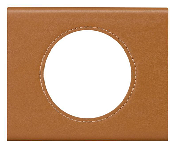 Рамка 1-м Celiane кожа карамель Leg 069421