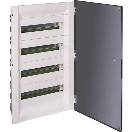 Щиток распределительный СП Practibox3 IK 07 4 рейки 72мод. с клеммник. заземл. и нейтрали IP40 прозр. дверь Leg 401759