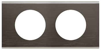 Рамка 2-м Celiane черн. никель Leg 069032