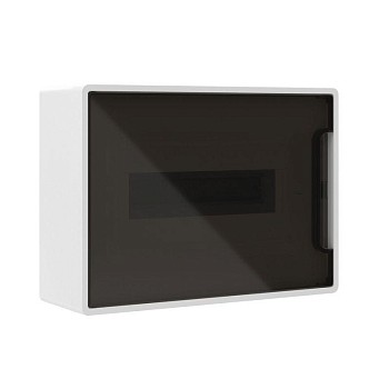 Щиток настенный 12мод. FRAME с тонированной дверцей с 2 шин PEN на 8+6 отверст. бел. DKC F12W1WD