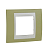 Рамка 1-м Unica Хамелеон зел. яблоко/беж. SchE MGU6.002.563