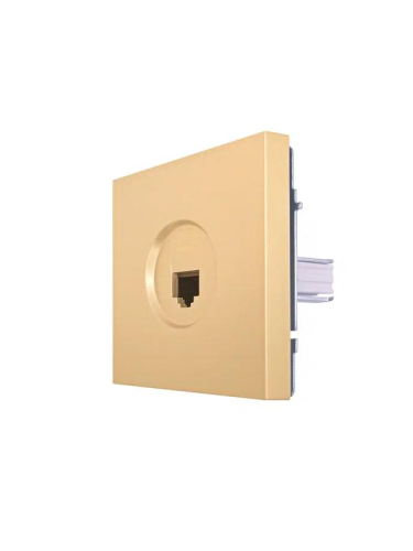 Розетка компьютерная 1-м СП ZIMA IP20 механизм зол. LEZARD 704-3688-139