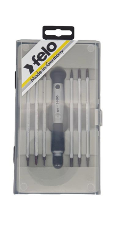 Набор отверток для точных работ с двухсторонними сменными стержнями SL T (уп.6шт) FELO 28090716