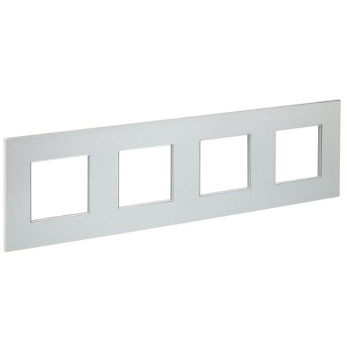 Рамка 4-м SKANDY SK-F34S металл серебр. IEK SK-M42-M-K23