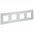 Рамка 4-м SKANDY SK-F34S металл серебр. IEK SK-M42-M-K23