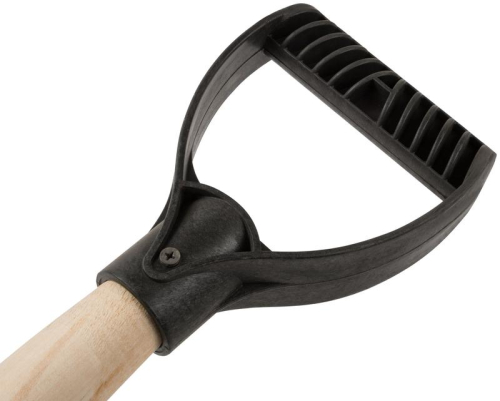 Лопата штыковая "рельсовая сталь" с деревянным черенком 210х385х1440мм FIT 77193