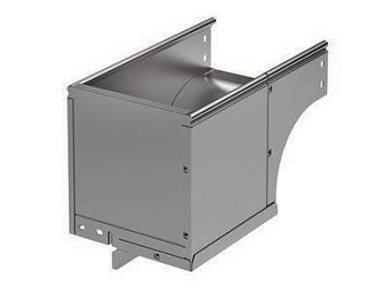 Угол для лотка вертикальный внешний правый 90град. 400х100 CDSD 90 в компл. с крепежн. элемент. нерж. DKC 37016KINOX