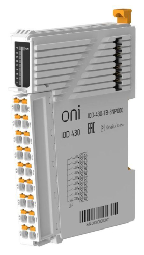 Модуль дискретного ввода IOD 430 8 сигналов NPN/PNP ONI IOD-430-TB-8NP000