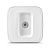 Розетка телевизионная TV 1-м ОП Электра 3А IP20 бел. Союз 0017
