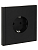 Розетка СП FORTE&PIANO FP113 16А с заземл. защ. шторки безвинт. крепл. черн. IEK FP-R14-16-1-K02