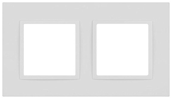 Рамка для розеток и выключателей ЭРА Elegance 14-5012-01М Classic на 2 поста матов. бел. Эра Б0065824