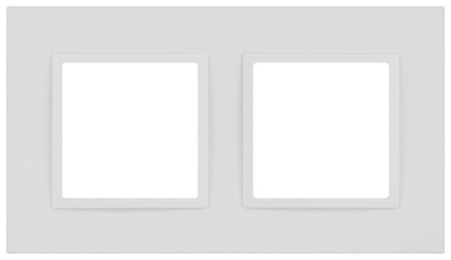 Рамка для розеток и выключателей ЭРА Elegance 14-5012-01М Classic на 2 поста матов. бел. Эра Б0065824