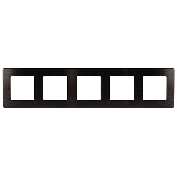 Рамка 5-м 12-5105-06 сатин черн. Эра Б0052544