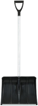 Лопата для уборки снега "Снеговик" 500х375х1355мм алюм. черенок; пластик. 68104