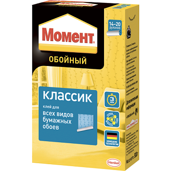 Клей обойный Классик 500г Момент Б0057027