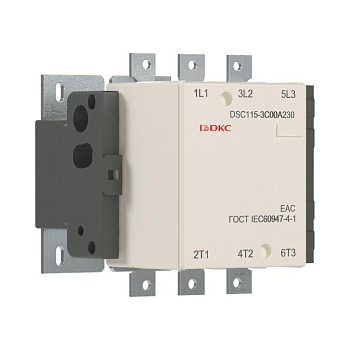Контактор магнитный DSC115-3C00A230 115А 55кВт (AC3) 220В AC DKC DSC115-3C00A230