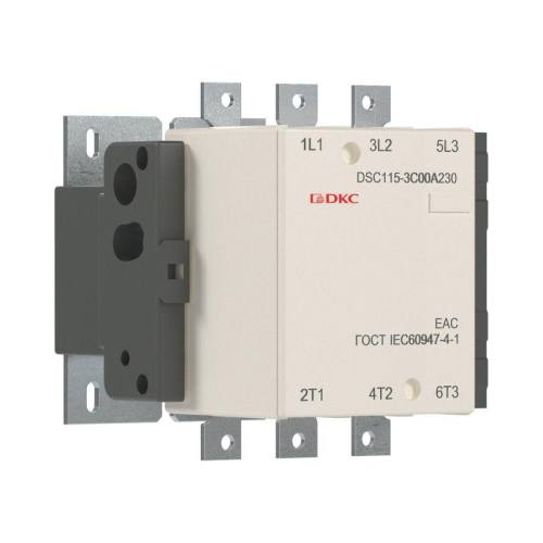 Контактор магнитный DSC115-3C00A230 115А 55кВт (AC3) 220В AC DKC DSC115-3C00A230