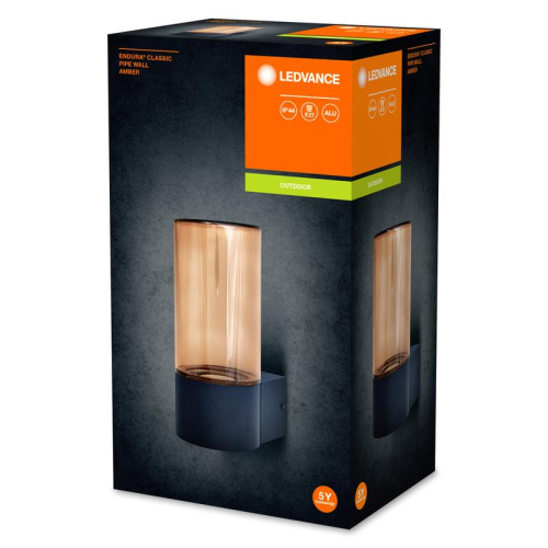 Светильник ENDURA CLASSIC PIPE WALL E27 AMB настенный темн. сер. (без лампы) LEDVANCE 4058075554214