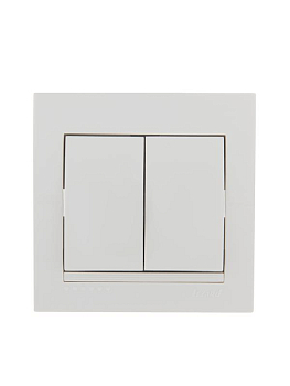 Выключатель 2-кл. СП Deriy 10А бел. LEZARD 702-0202-101