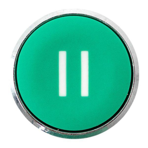 Механизм кнопки исполнительный "II" XB4 зел. плоский возвратный без фиксации IP65 EKF XB4BA-3154C-65