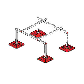 Конструкция опорная для установки оборудования TECHNORAPTOR FOOT 1200х1000 KM-TR-F-SSEI-1200-1000 КМ TR0009