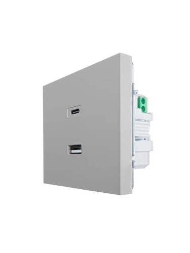 Розетка Type-C+ USB разъем СП ZIMA IP20 сер. матов. LEZARD 704-7488-192TC